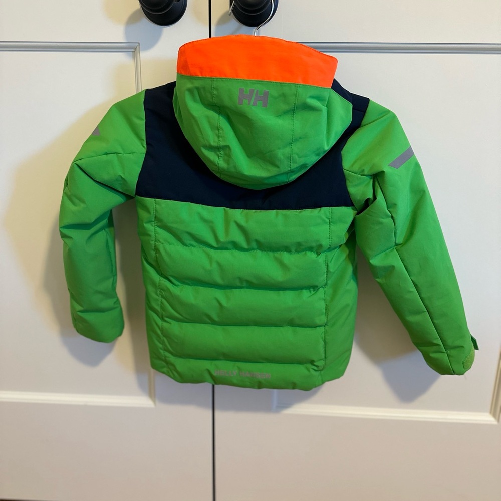 Helly Hansen Kids Puffer Jacket - Green and Orange